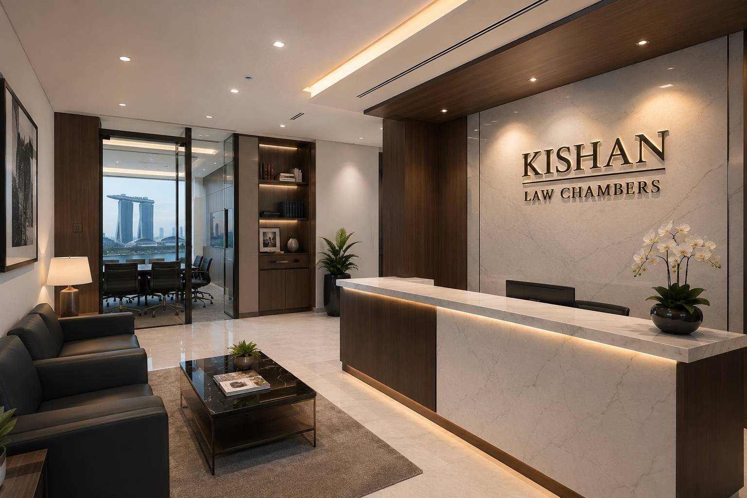 Modern Minimalist Law Office Interior